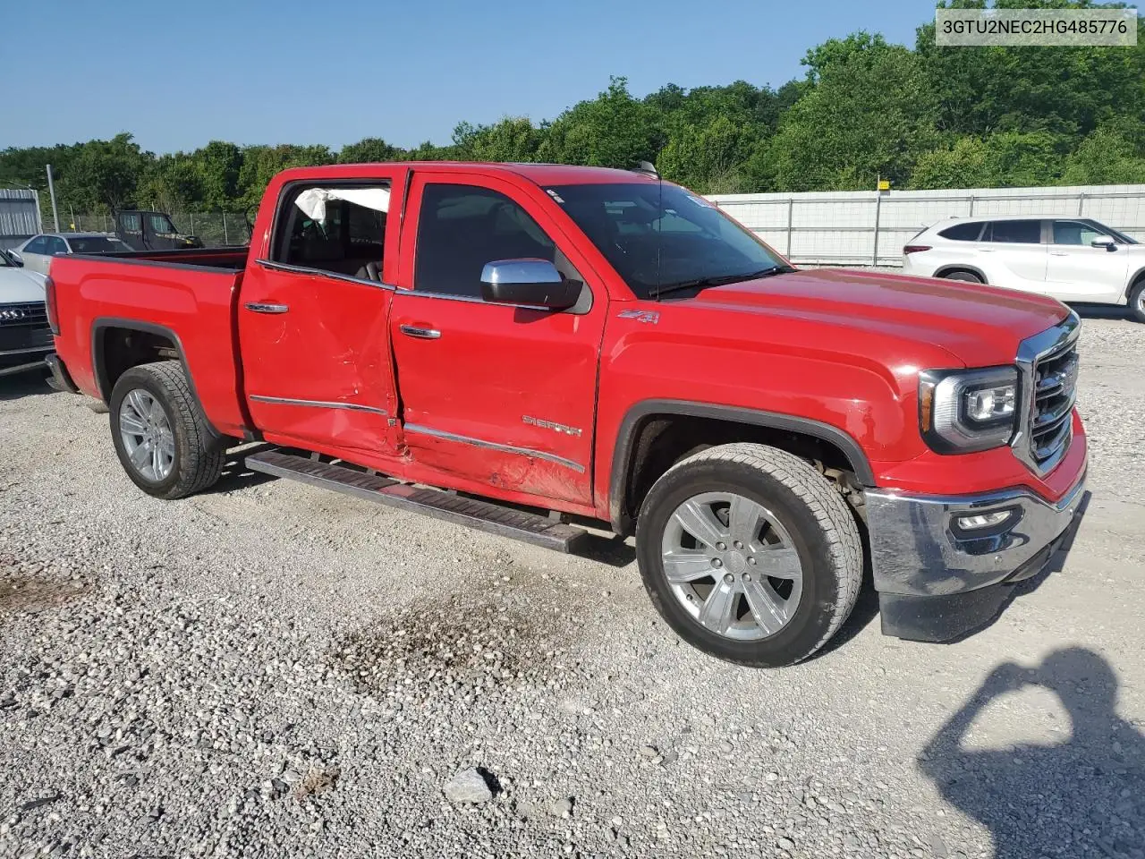 2017 GMC Sierra K1500 Slt VIN: 3GTU2NEC2HG485776 Lot: 56396215