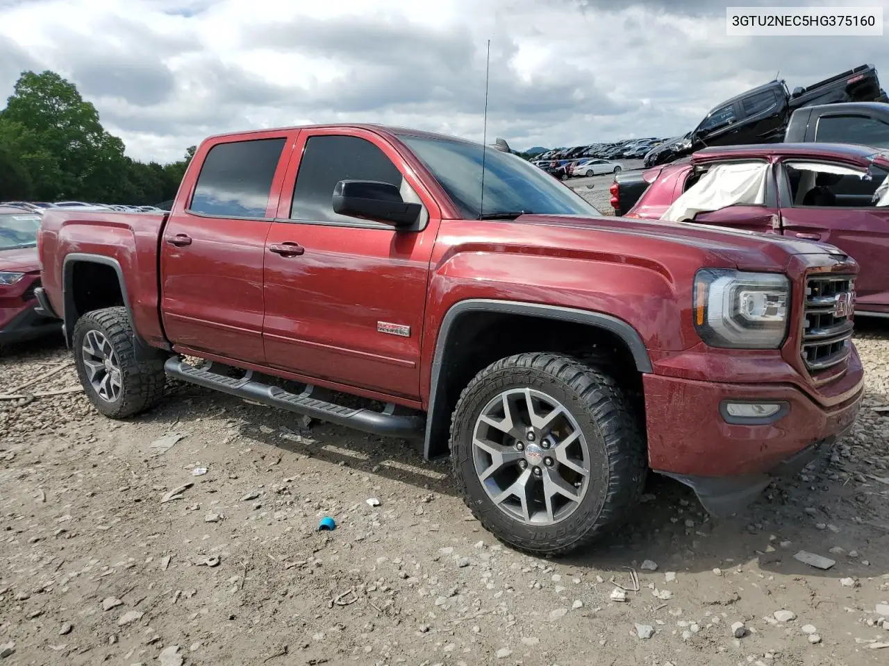 2017 GMC Sierra K1500 Slt VIN: 3GTU2NEC5HG375160 Lot: 56754125