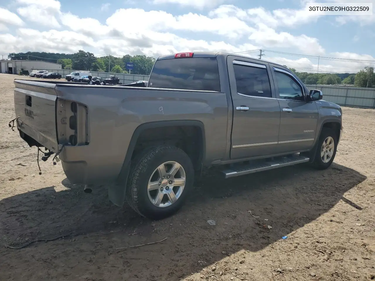 2017 GMC Sierra K1500 Slt VIN: 3GTU2NEC9HG322509 Lot: 56848265