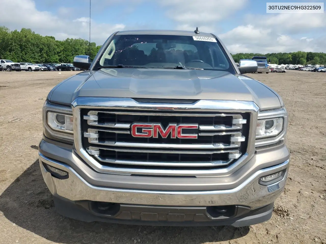 2017 GMC Sierra K1500 Slt VIN: 3GTU2NEC9HG322509 Lot: 56848265