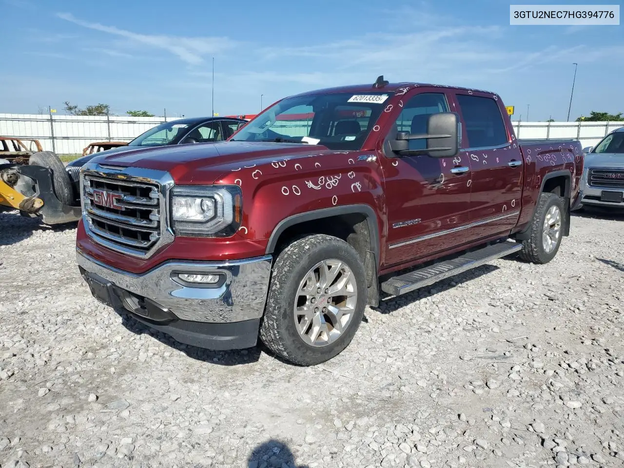 2017 GMC Sierra K1500 Slt VIN: 3GTU2NEC7HG394776 Lot: 62013335