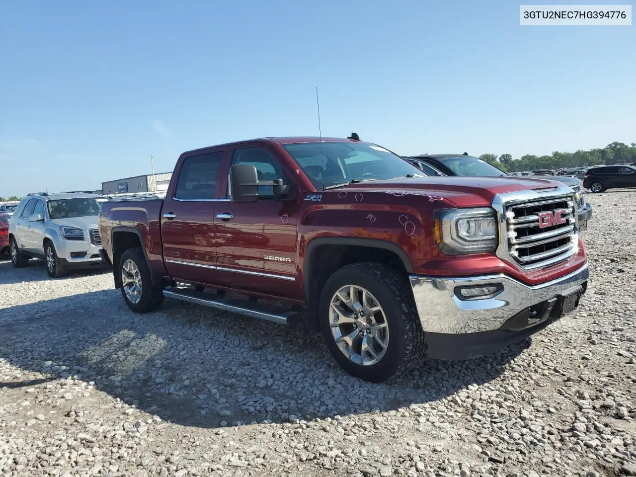 2017 GMC Sierra K1500 Slt VIN: 3GTU2NEC7HG394776 Lot: 62013335