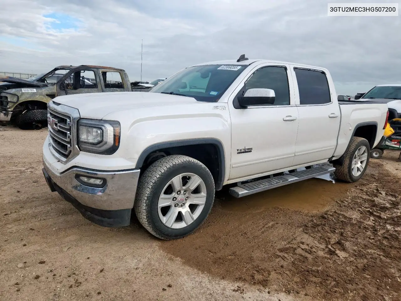 2017 GMC Sierra K1500 Sle VIN: 3GTU2MEC3HG507200 Lot: 62399055
