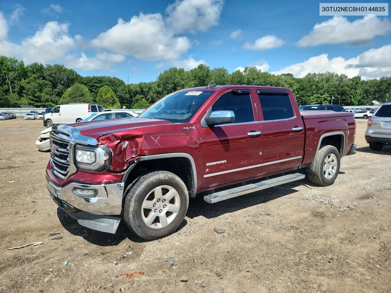 2017 GMC Sierra K1500 Slt VIN: 3GTU2NEC8HG144835 Lot: 62492035