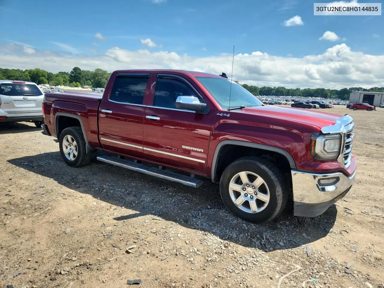 2017 GMC Sierra K1500 Slt VIN: 3GTU2NEC8HG144835 Lot: 62492035