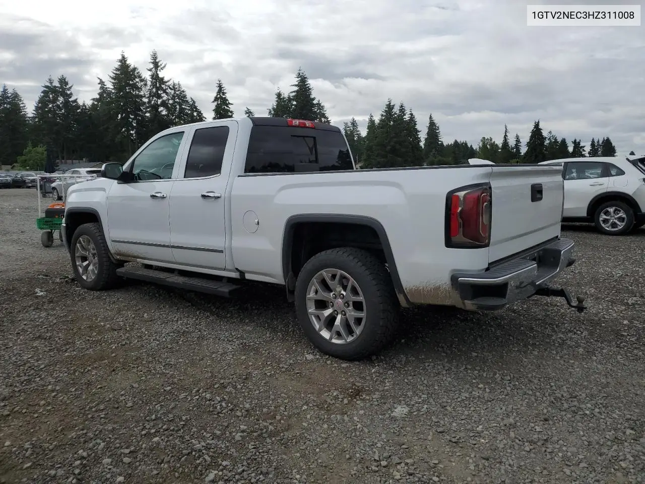 2017 GMC Sierra K1500 Slt VIN: 1GTV2NEC3HZ311008 Lot: 62518205