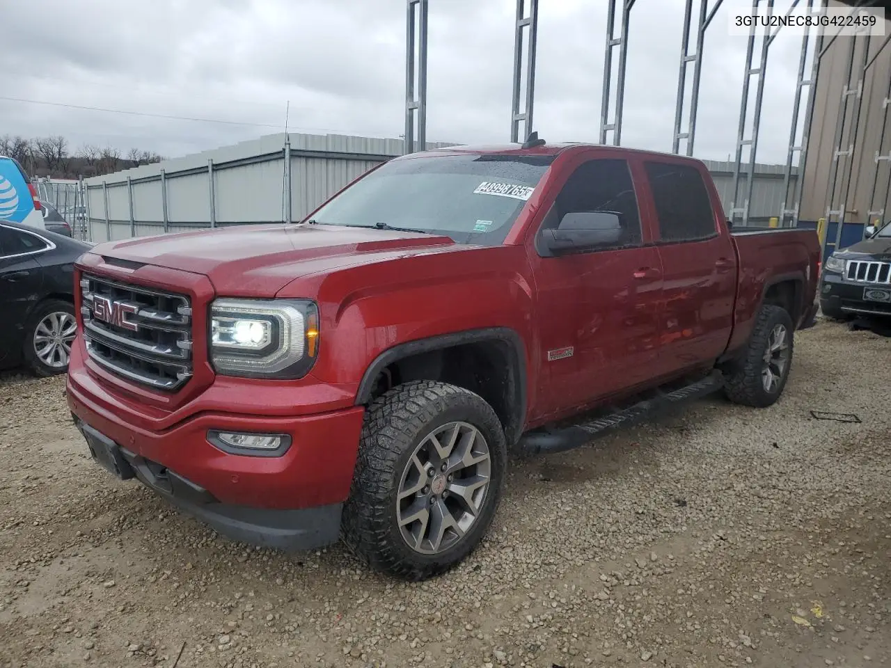 2018 GMC Sierra K1500 Slt VIN: 3GTU2NEC8JG422459 Lot: 48998765