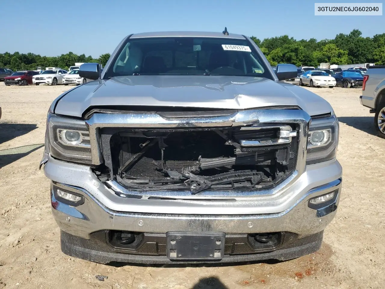 2018 GMC Sierra K1500 Slt VIN: 3GTU2NEC6JG602040 Lot: 61049375