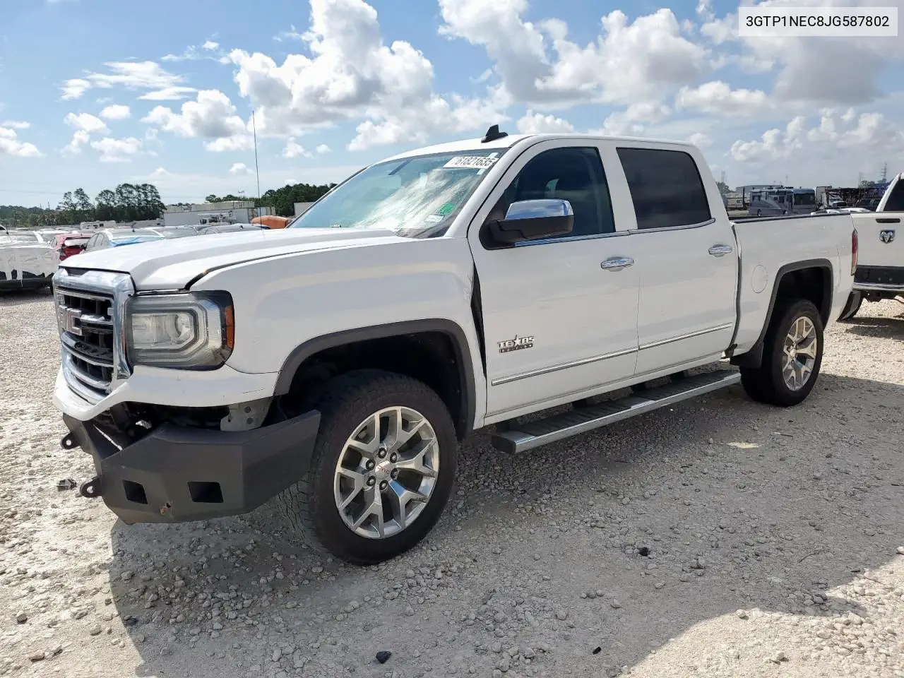 2018 GMC Sierra C1500 Slt VIN: 3GTP1NEC8JG587802 Lot: 61821635