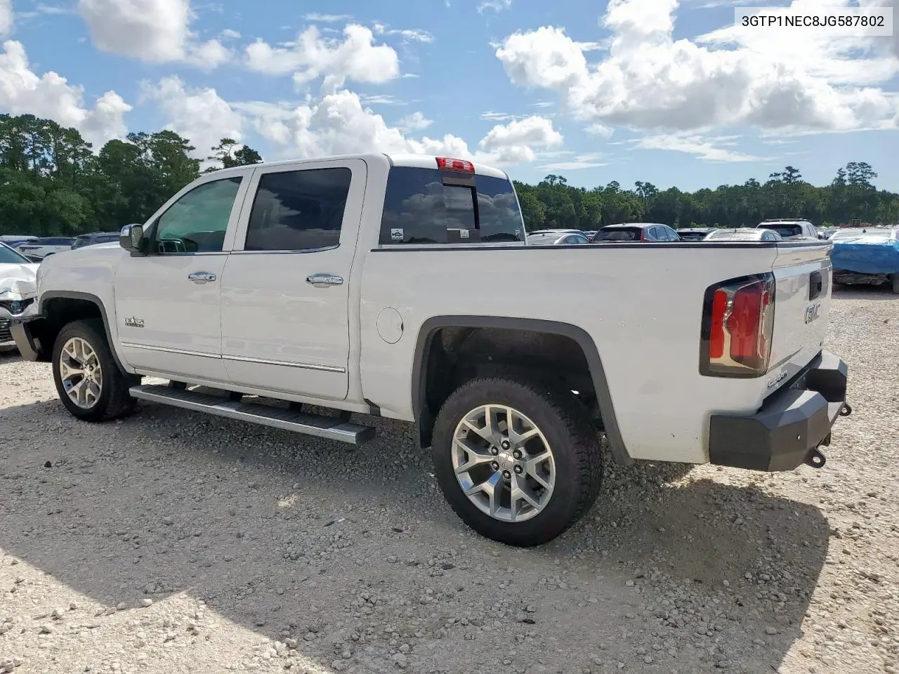 2018 GMC Sierra C1500 Slt VIN: 3GTP1NEC8JG587802 Lot: 61821635