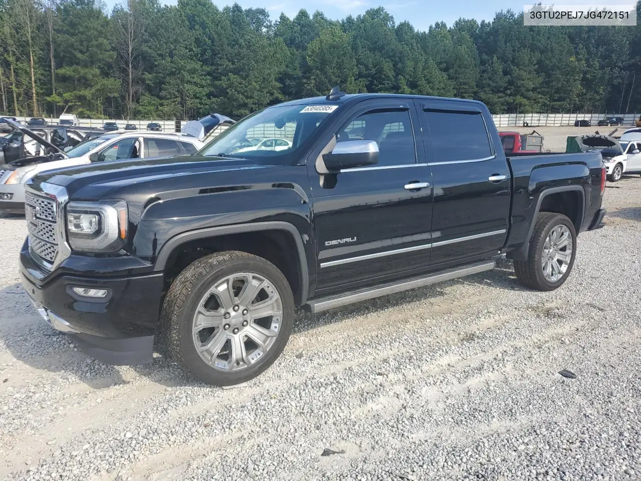 2018 GMC Sierra K1500 Denali VIN: 3GTU2PEJ7JG472151 Lot: 63040385