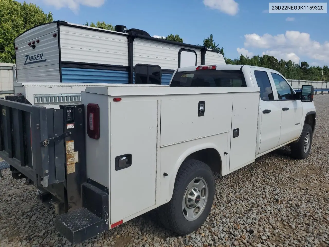 2019 GMC Sierra K2500 Heavy Duty VIN: 2GD22NEG9K1159320 Lot: 60855485