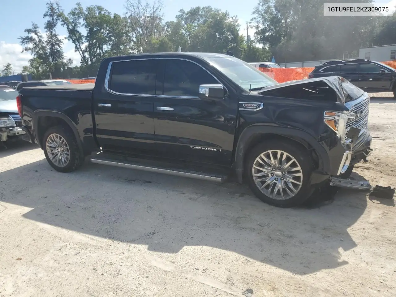 2019 GMC Sierra K1500 Denali VIN: 1GTU9FEL2KZ309075 Lot: 62273195