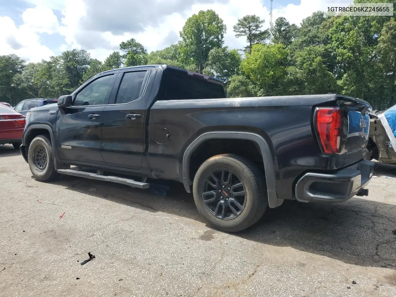 2019 GMC Sierra C1500 Elevation VIN: 1GTR8CED6KZ245655 Lot: 62479985