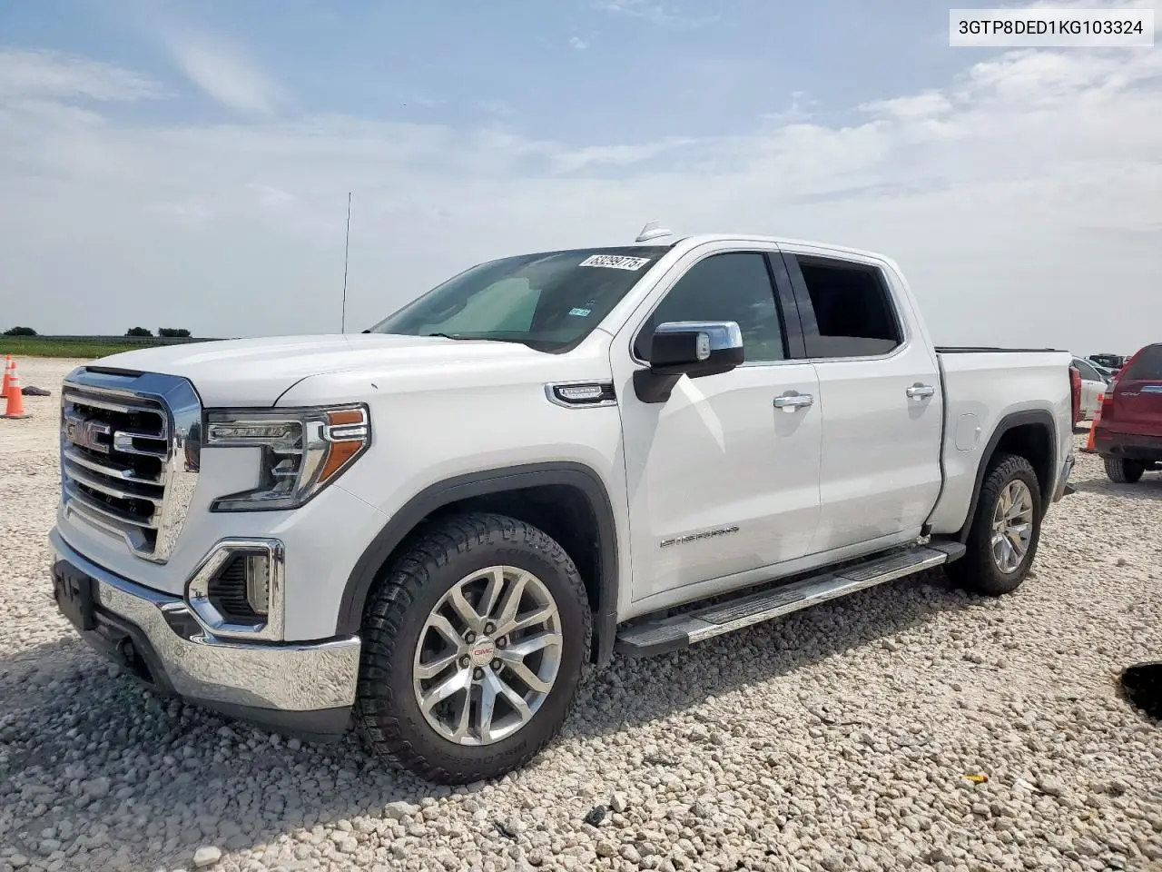 2019 GMC Sierra C1500 Slt VIN: 3GTP8DED1KG103324 Lot: 63299775