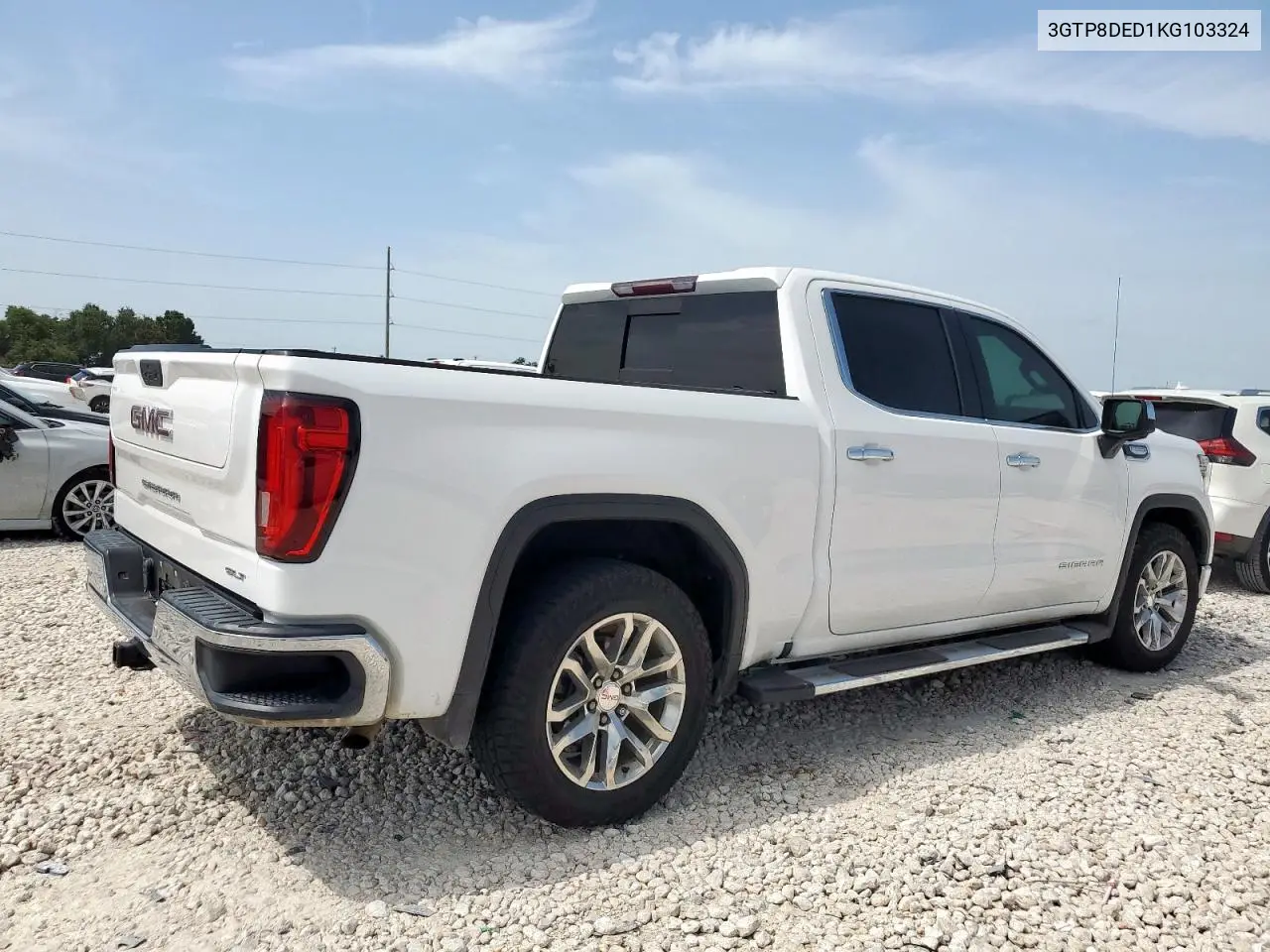 2019 GMC Sierra C1500 Slt VIN: 3GTP8DED1KG103324 Lot: 63299775