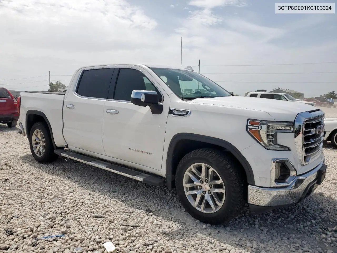 2019 GMC Sierra C1500 Slt VIN: 3GTP8DED1KG103324 Lot: 63299775