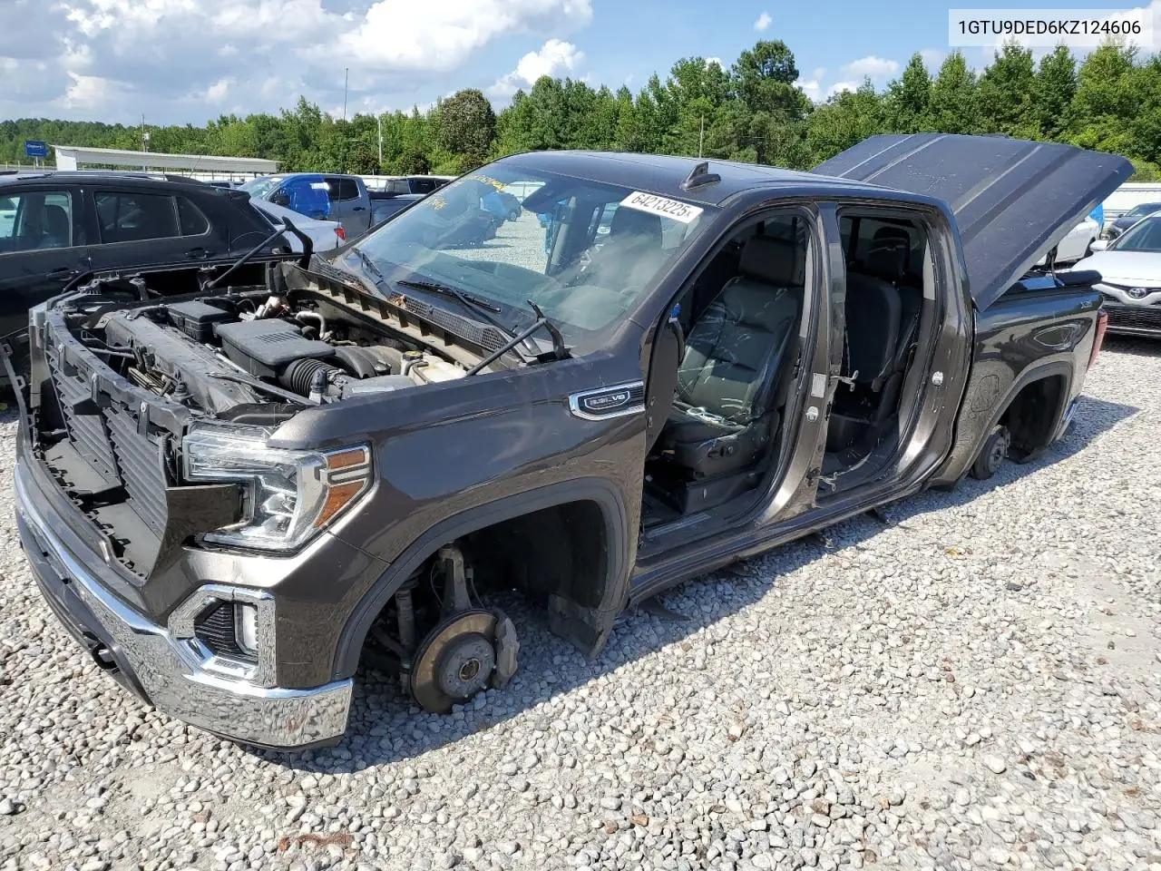 2019 GMC Sierra K1500 Slt VIN: 1GTU9DED6KZ124606 Lot: 64213225