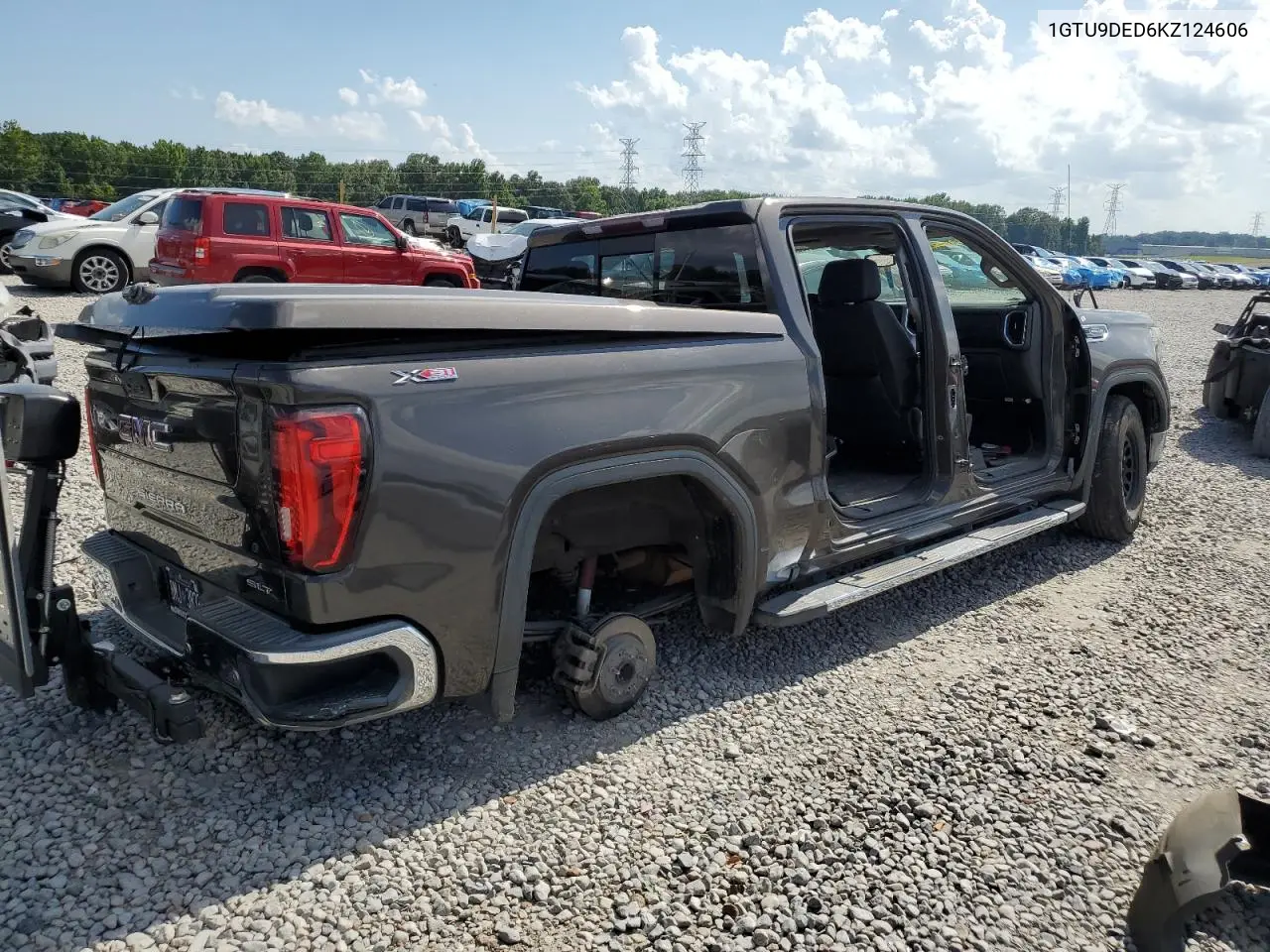 2019 GMC Sierra K1500 Slt VIN: 1GTU9DED6KZ124606 Lot: 64213225