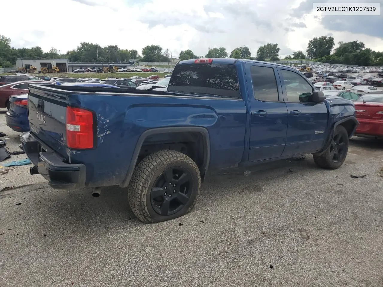 2019 GMC Sierra Limited K1500 VIN: 2GTV2LEC1K1207539 Lot: 64771895