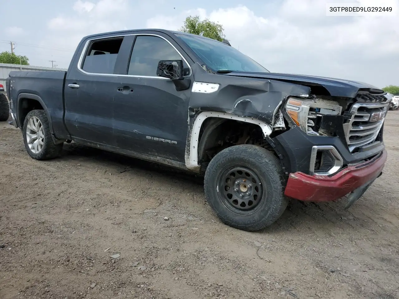 2020 GMC Sierra C1500 Slt VIN: 3GTP8DED9LG292449 Lot: 55072415
