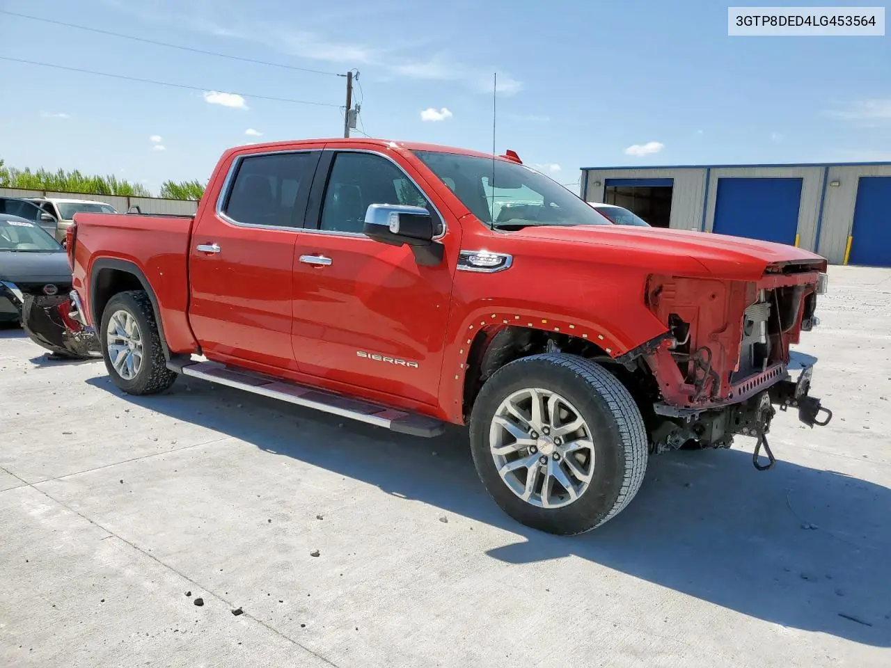 2020 GMC Sierra C1500 Slt VIN: 3GTP8DED4LG453564 Lot: 62751455