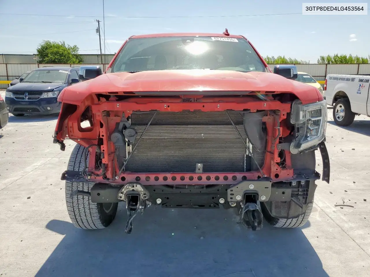 2020 GMC Sierra C1500 Slt VIN: 3GTP8DED4LG453564 Lot: 62751455