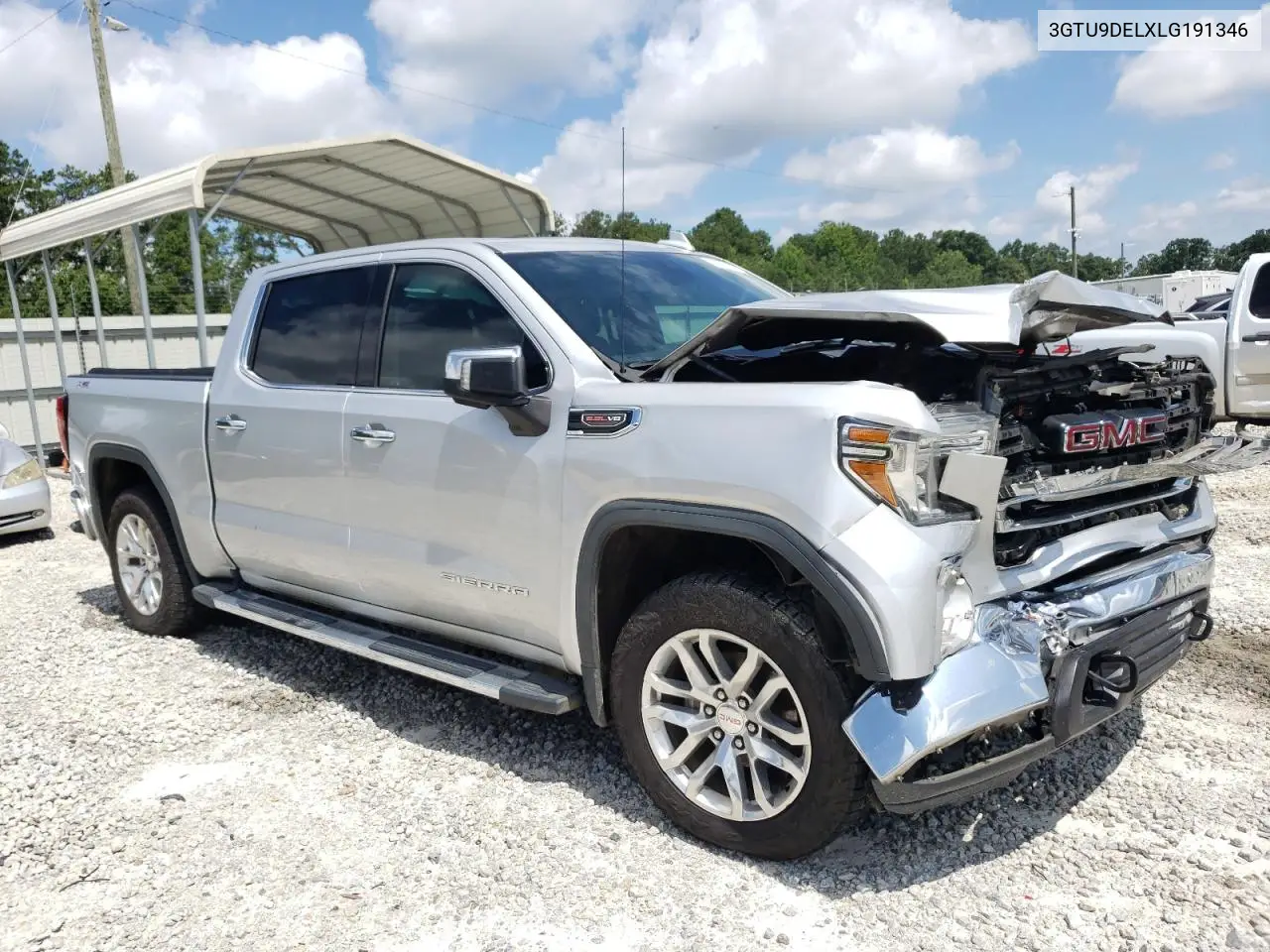 2020 GMC Sierra K1500 Slt VIN: 3GTU9DELXLG191346 Lot: 62992975