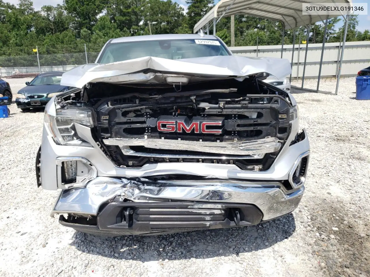 2020 GMC Sierra K1500 Slt VIN: 3GTU9DELXLG191346 Lot: 62992975