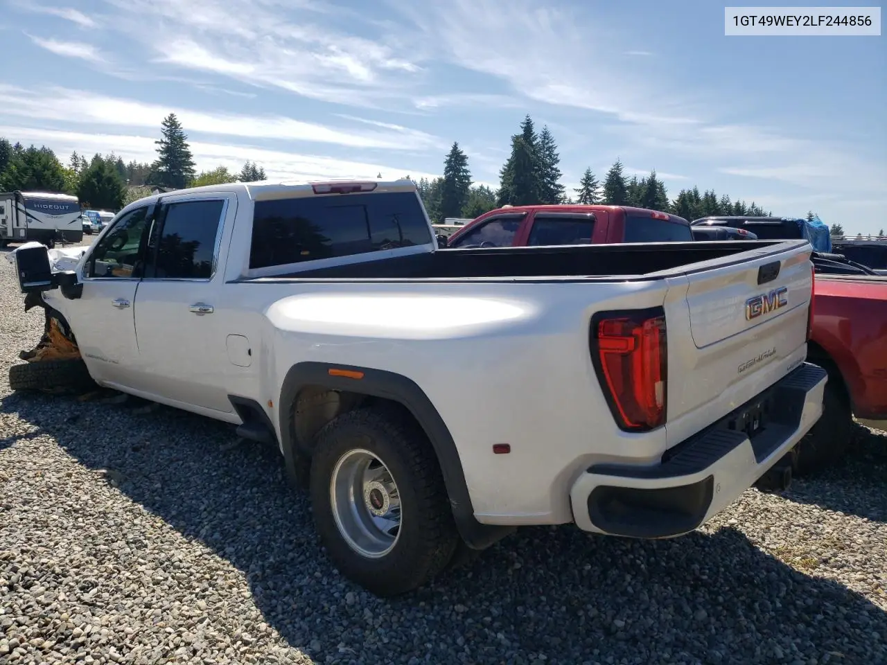 2020 GMC Sierra K3500 Denali VIN: 1GT49WEY2LF244856 Lot: 63110605