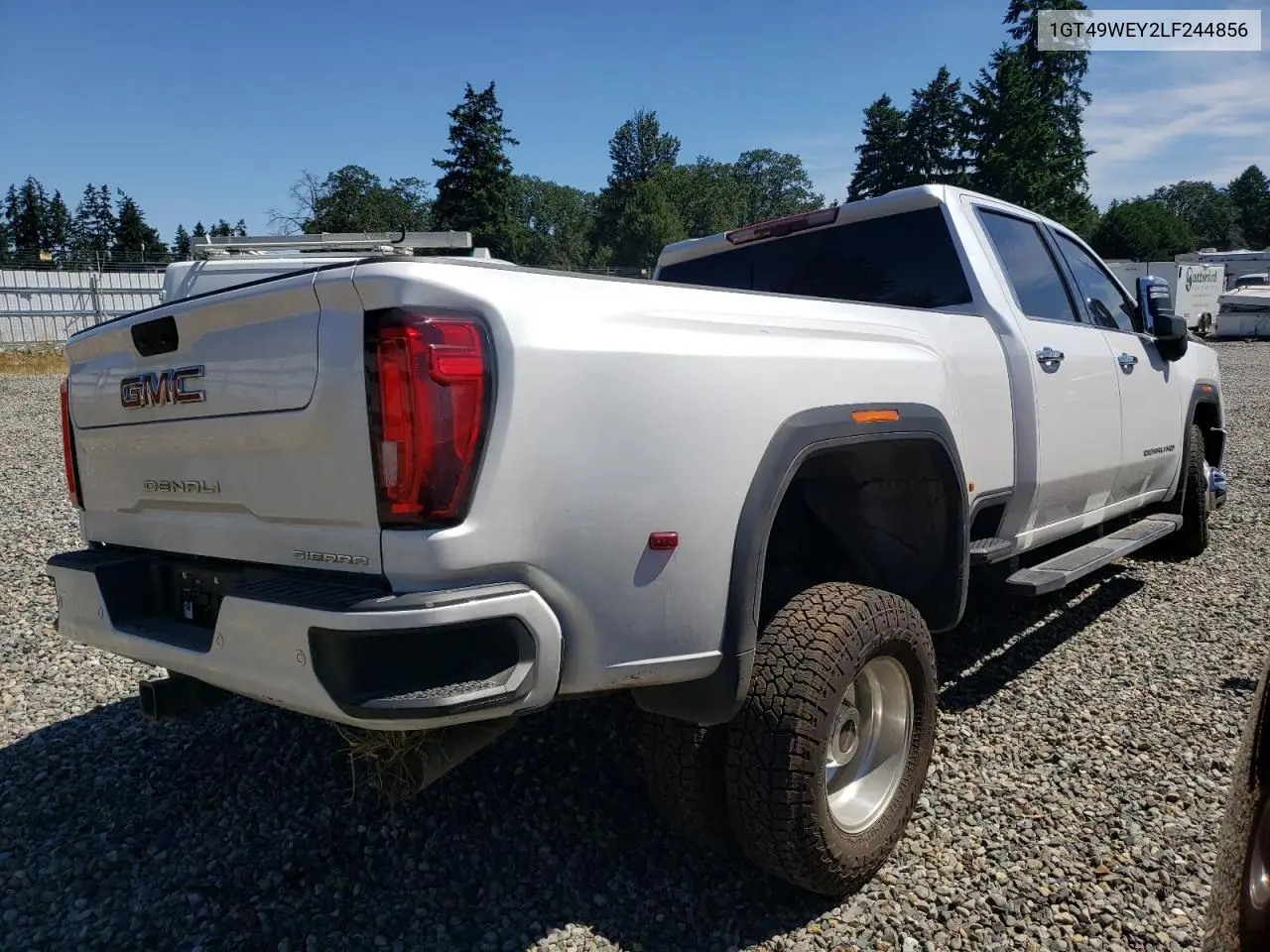 2020 GMC Sierra K3500 Denali VIN: 1GT49WEY2LF244856 Lot: 63110605