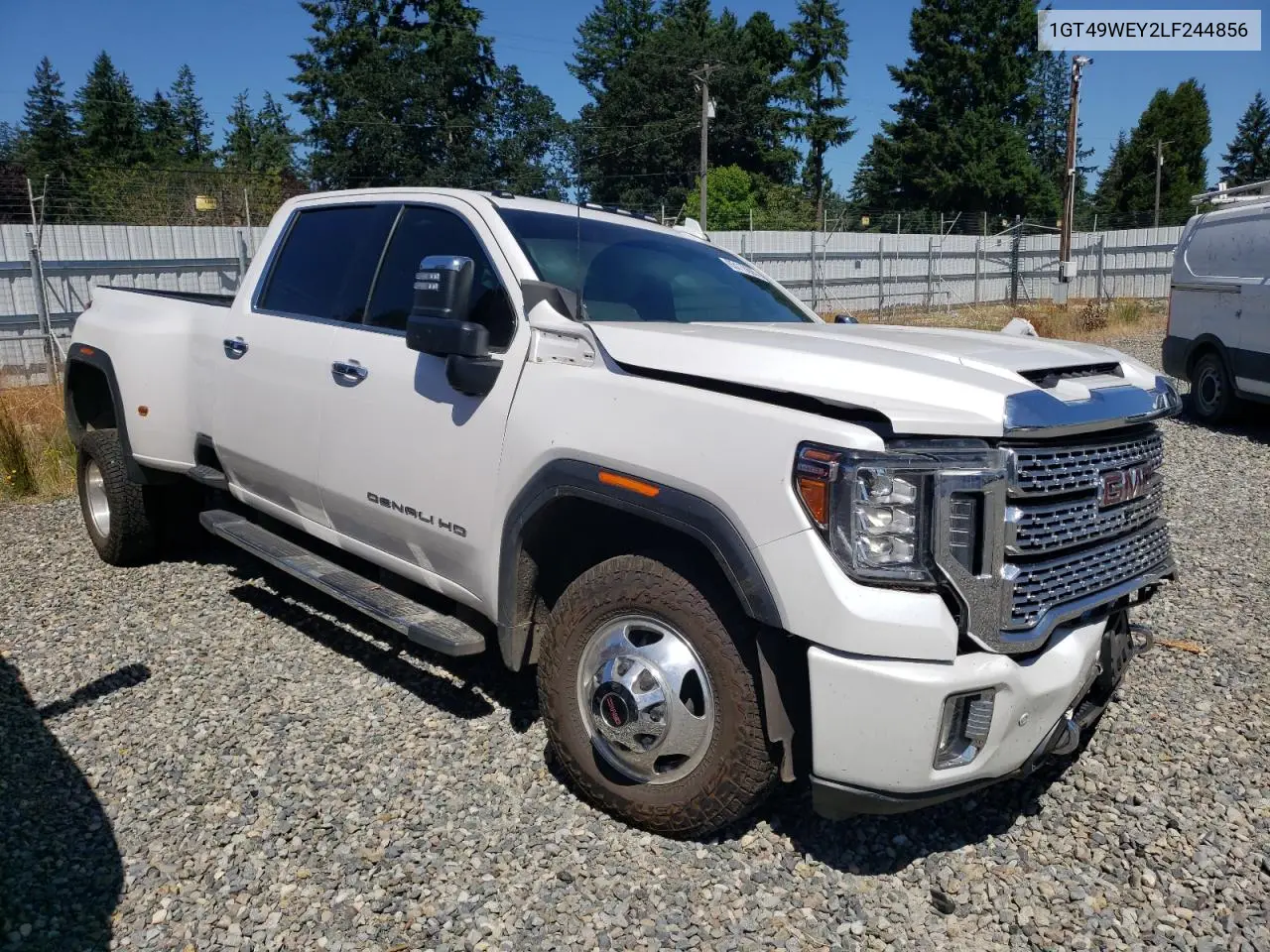 2020 GMC Sierra K3500 Denali VIN: 1GT49WEY2LF244856 Lot: 63110605