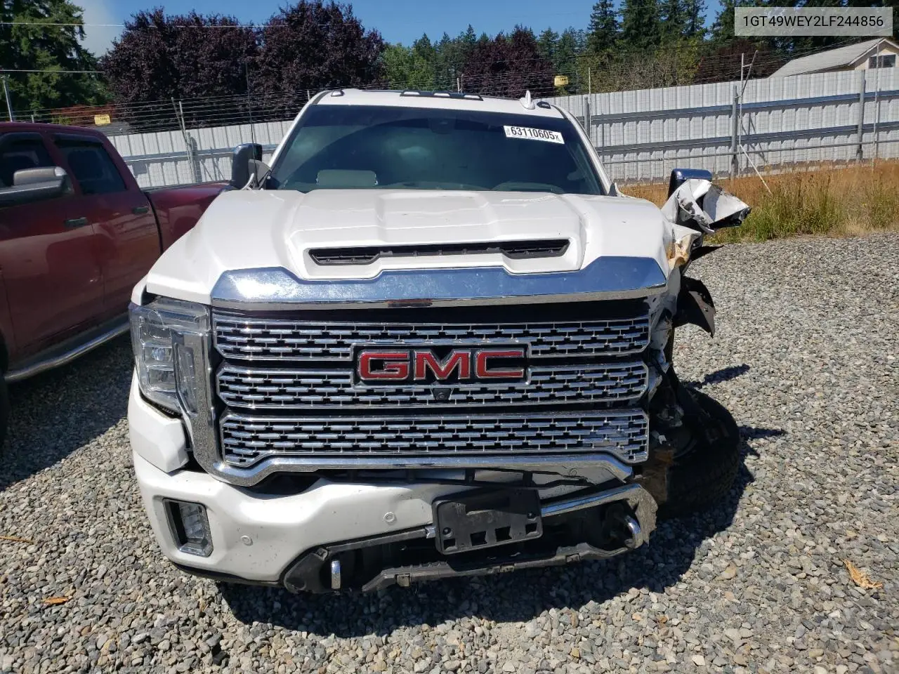 2020 GMC Sierra K3500 Denali VIN: 1GT49WEY2LF244856 Lot: 63110605