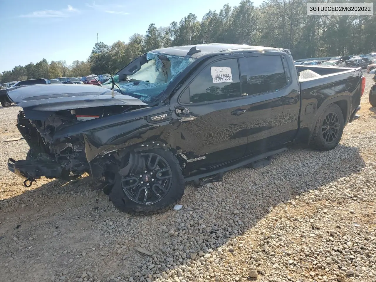 2021 GMC Sierra K1500 Elevation VIN: 3GTU9CED2MG202022 Lot: 49641665