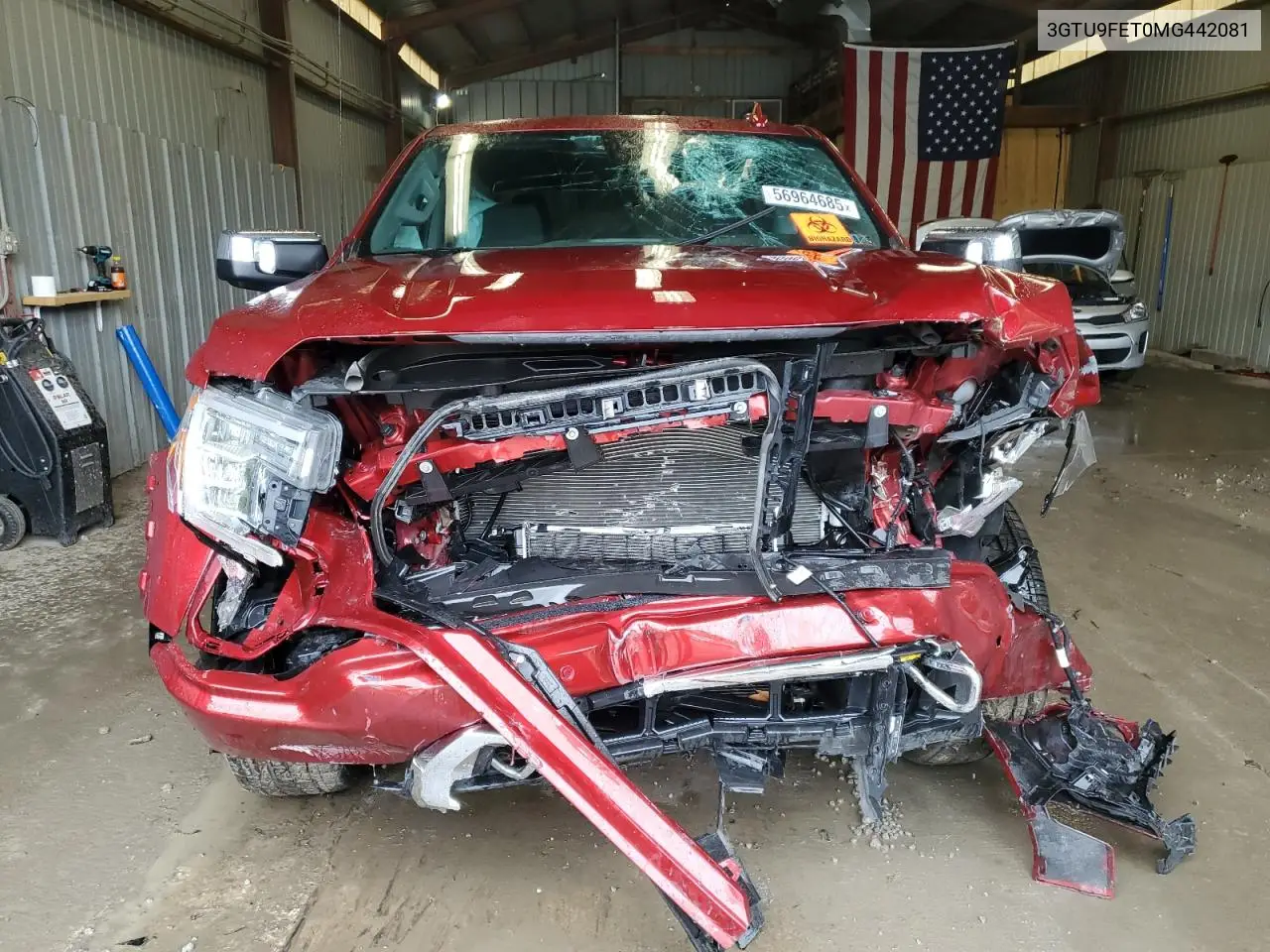 2021 GMC Sierra K1500 Denali VIN: 3GTU9FET0MG442081 Lot: 56964685