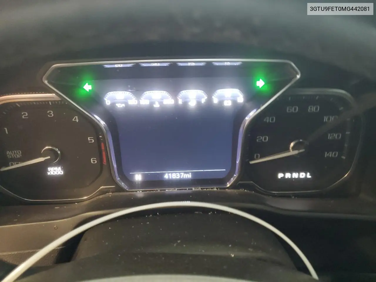 2021 GMC Sierra K1500 Denali VIN: 3GTU9FET0MG442081 Lot: 56964685