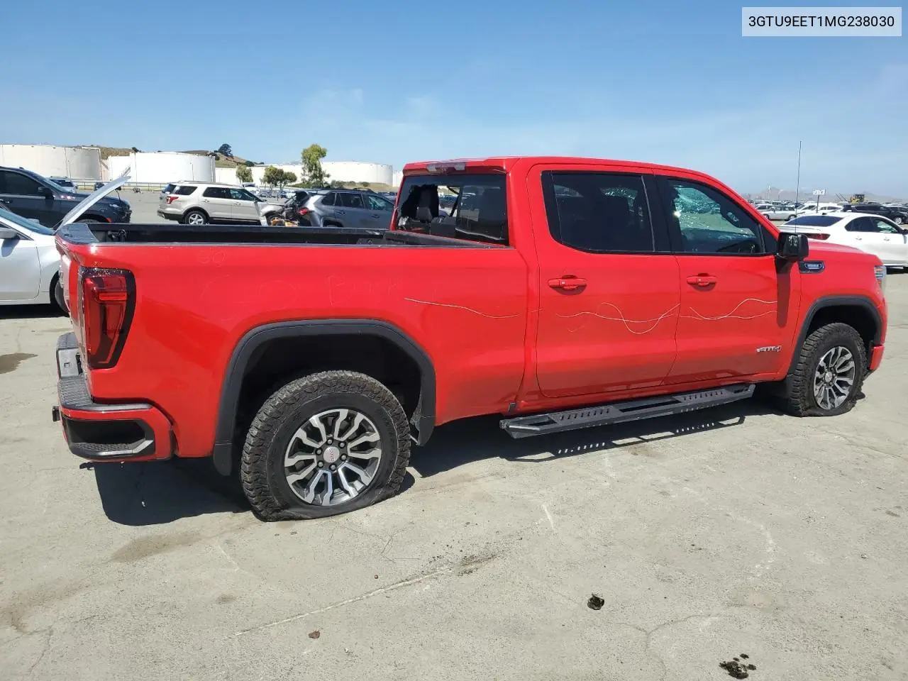 2021 GMC Sierra K1500 At4 VIN: 3GTU9EET1MG238030 Lot: 56984215