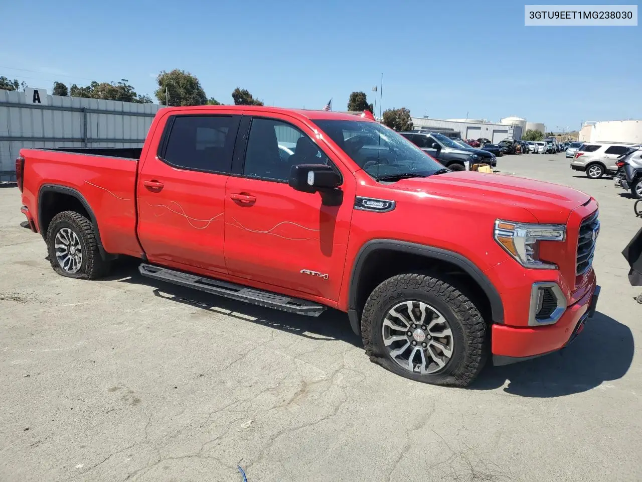 2021 GMC Sierra K1500 At4 VIN: 3GTU9EET1MG238030 Lot: 56984215