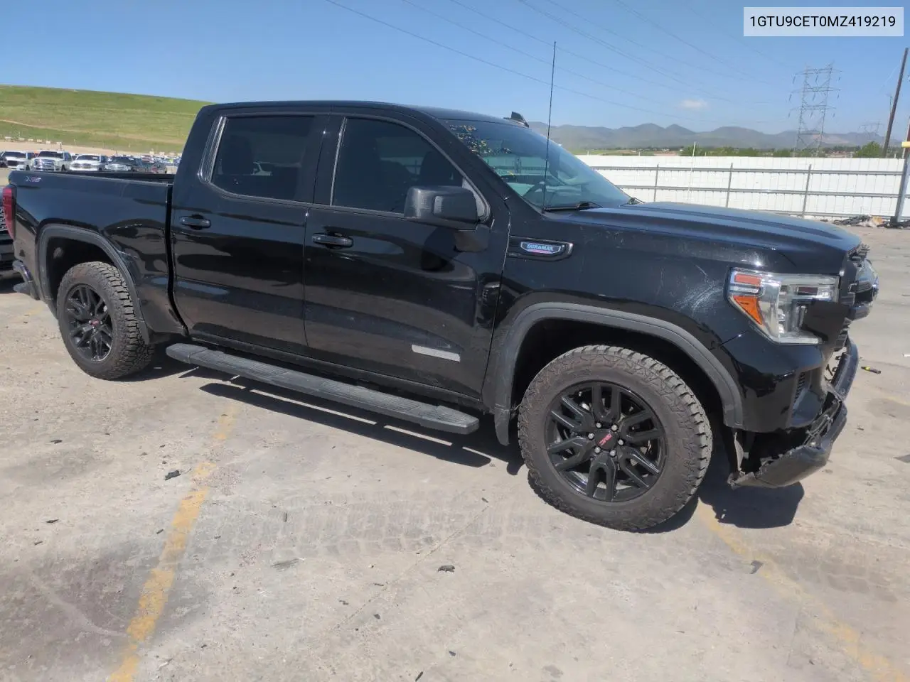 2021 GMC Sierra K1500 Elevation VIN: 1GTU9CET0MZ419219 Lot: 57103975