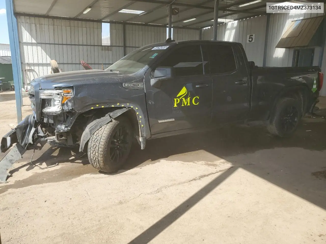 2021 GMC Sierra K1500 Elevation VIN: 1GTR9CED4MZ373134 Lot: 58294995