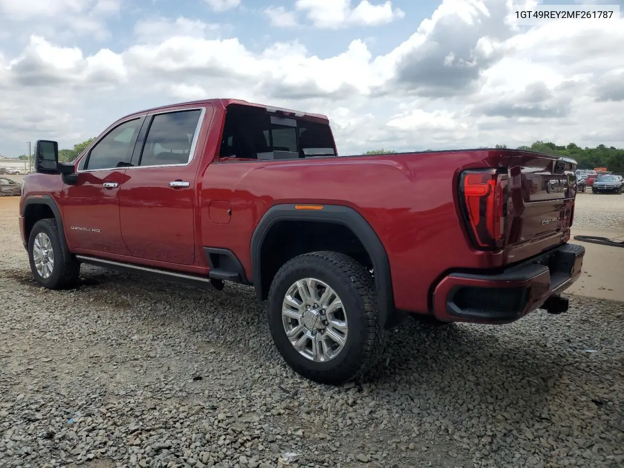 2021 GMC Sierra K2500 Denali VIN: 1GT49REY2MF261787 Lot: 62832935