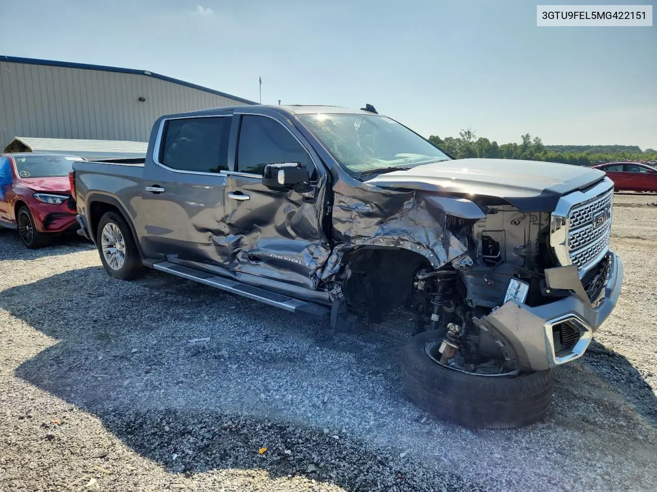 2021 GMC Sierra K1500 Denali VIN: 3GTU9FEL5MG422151 Lot: 62859195