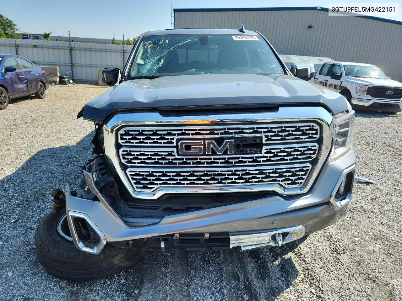 2021 GMC Sierra K1500 Denali VIN: 3GTU9FEL5MG422151 Lot: 62859195