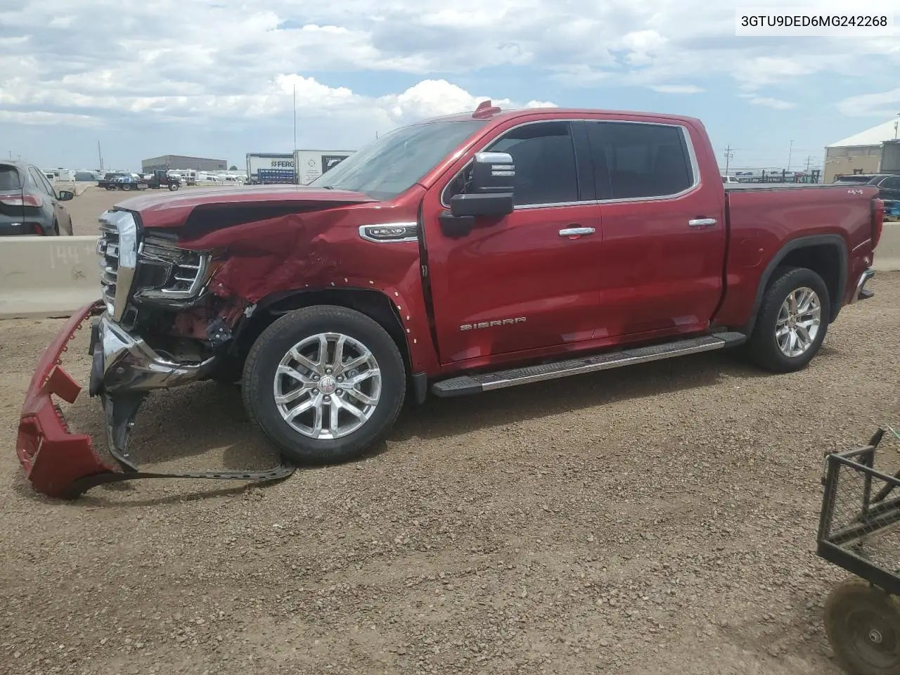 2021 GMC Sierra K1500 Slt VIN: 3GTU9DED6MG242268 Lot: 65059435