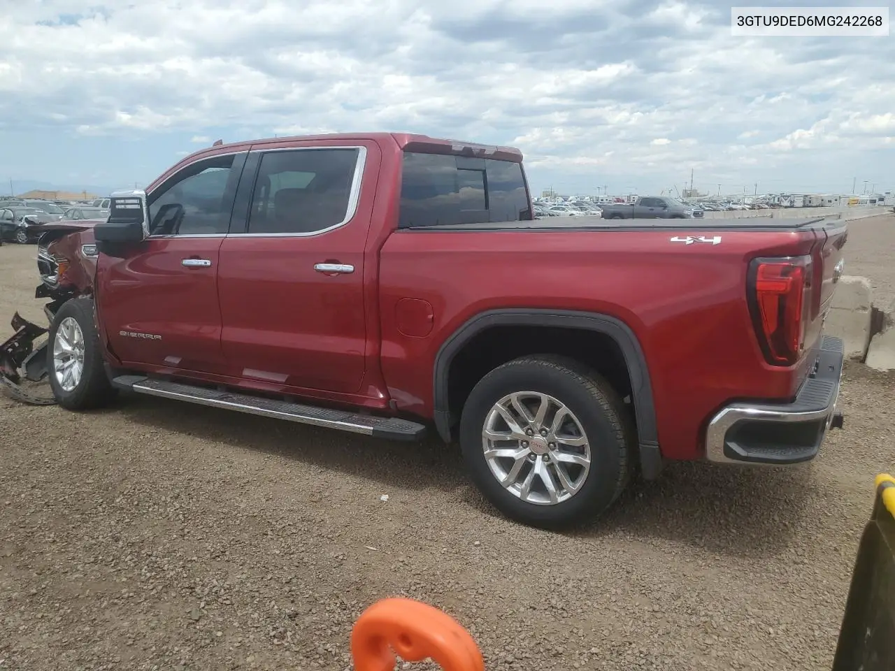 2021 GMC Sierra K1500 Slt VIN: 3GTU9DED6MG242268 Lot: 65059435