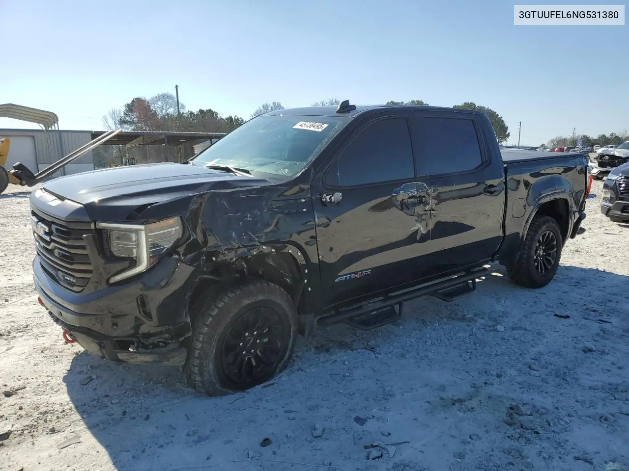 2022 GMC Sierra K1500 At4X VIN: 3GTUUFEL6NG531380 Lot: 45738495