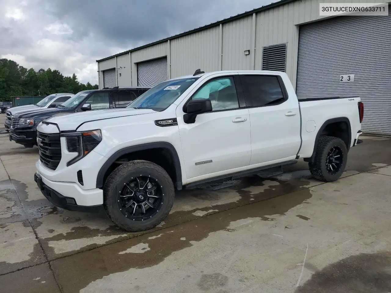 2022 GMC Sierra K1500 Elevation VIN: 3GTUUCEDXNG633711 Lot: 56422195