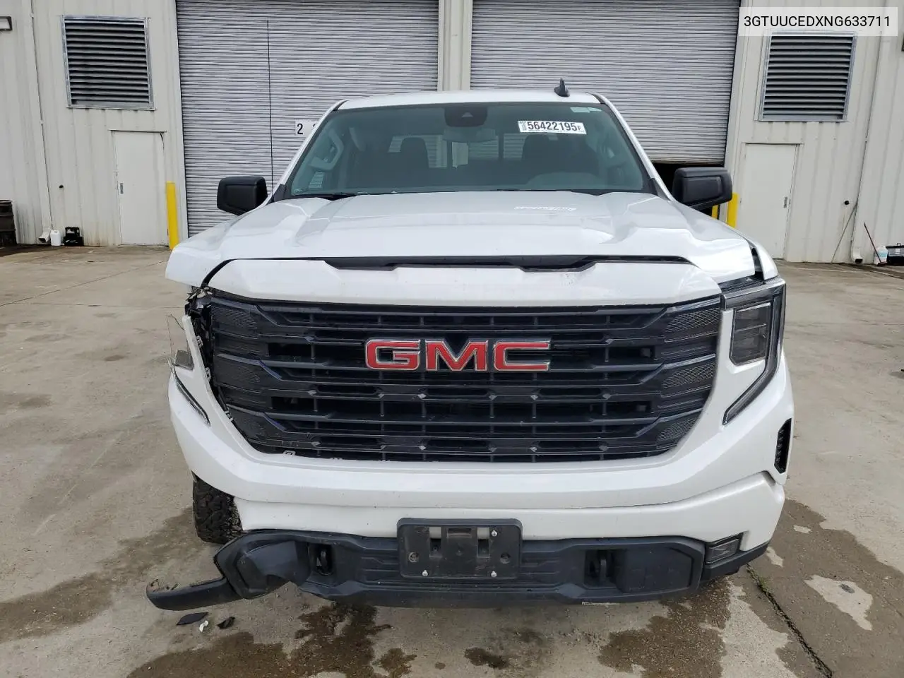 2022 GMC Sierra K1500 Elevation VIN: 3GTUUCEDXNG633711 Lot: 56422195