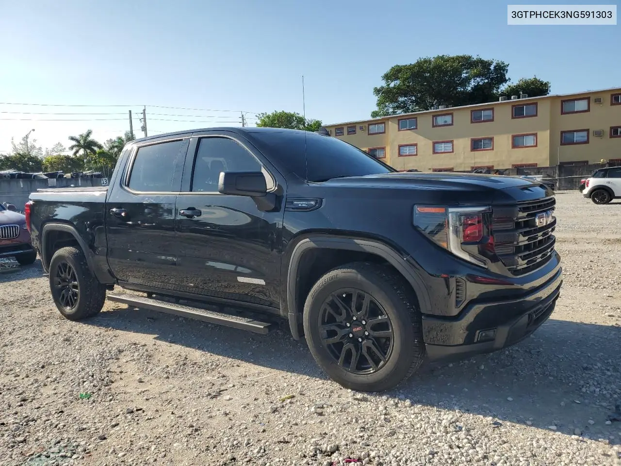 2022 GMC Sierra C1500 Elevation VIN: 3GTPHCEK3NG591303 Lot: 56736145