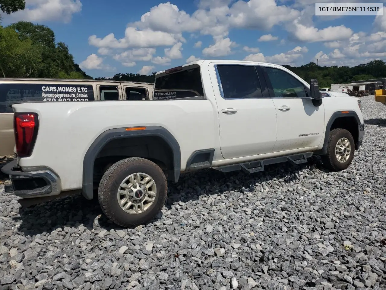 2022 GMC Sierra C2500 Sle VIN: 1GT48ME75NF114538 Lot: 62604265